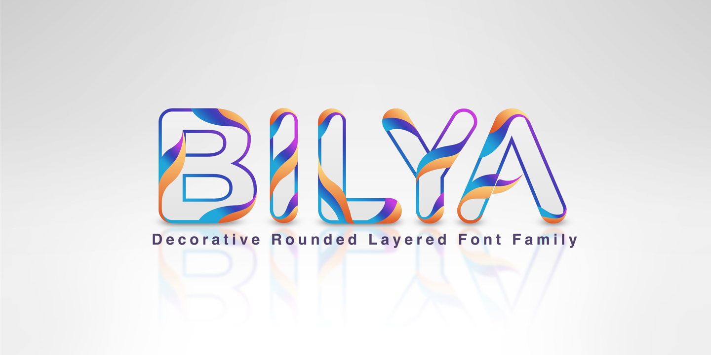 Bilya Layered Font preview